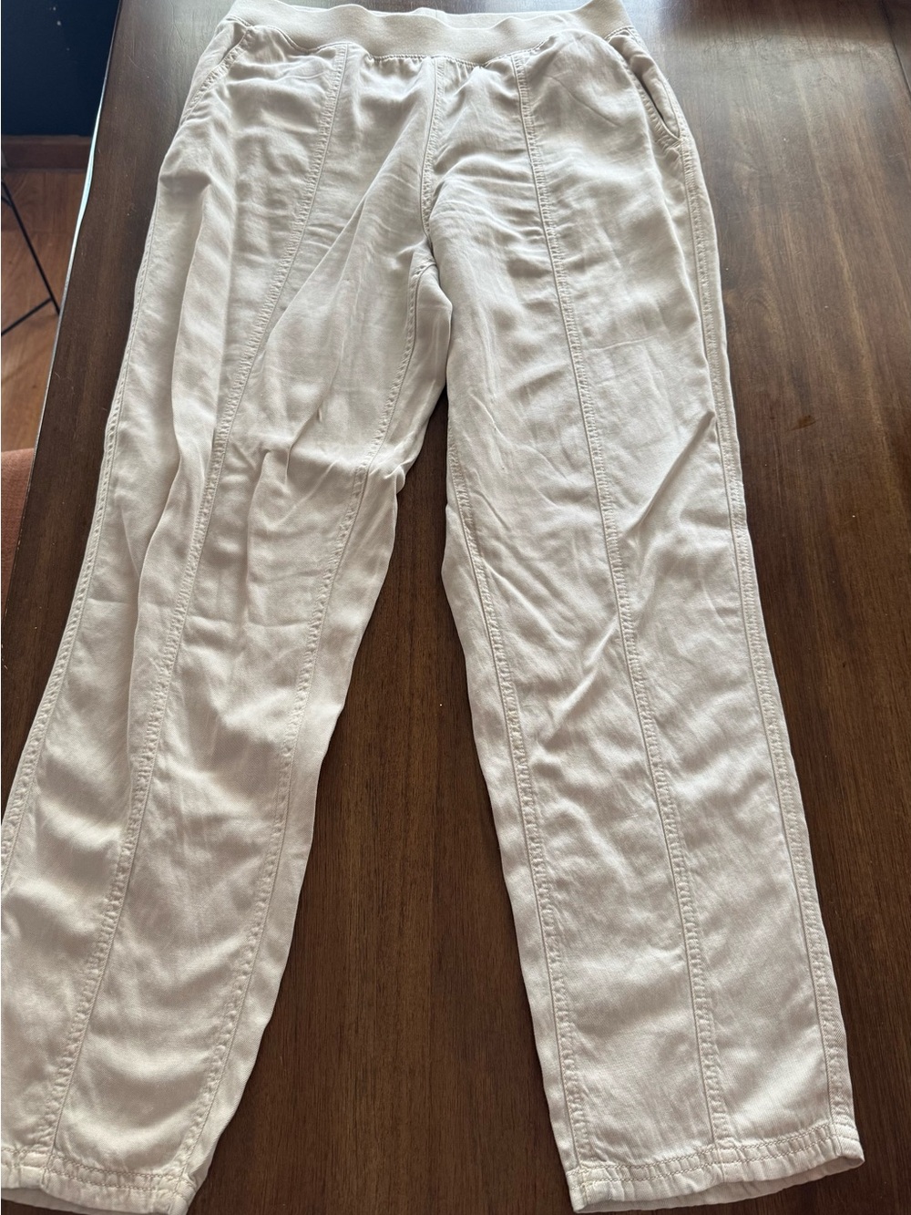 Women’s Faherty Casual Linen-Blend Pants in Light Beige